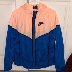 Nike Coral and Royal Blue Jacket